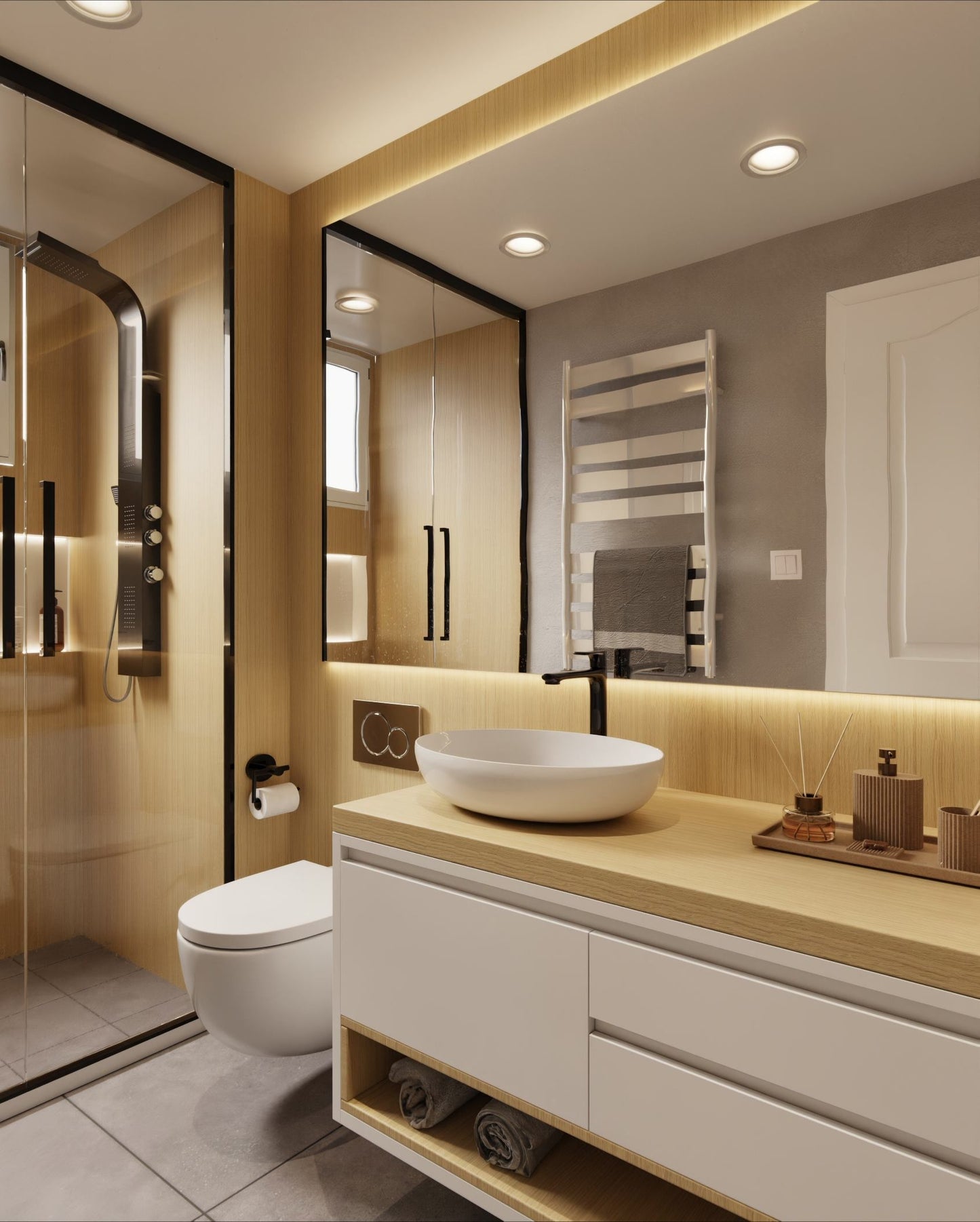 Coverstyl AF03 – Line Beige Pine - Zelfwrappen.com