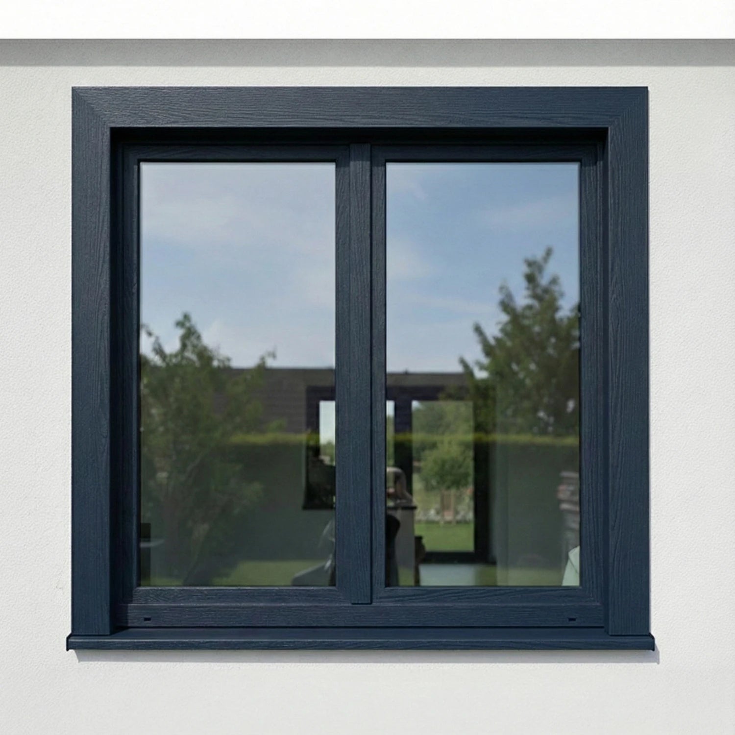 KRF Kozijnfolie RAL 5011 Staalblauw (Houtnerf) - Zelfwrappen.com