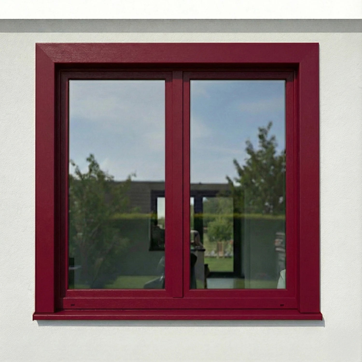 KRF Kozijnfolie Wijnrood RAL 3005 (Houtnerf) - Zelfwrappen.com