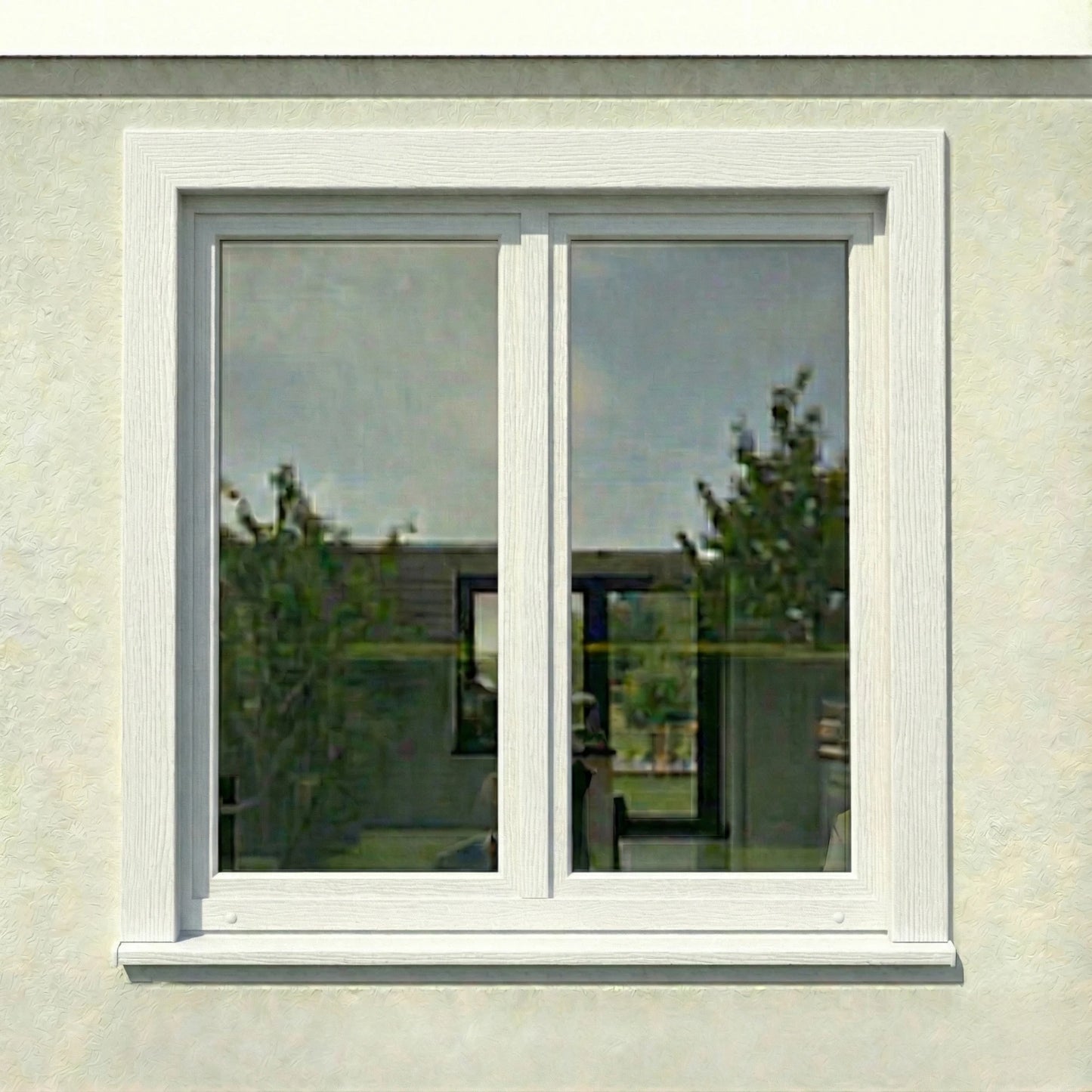 KRF Kozijnfolie Wit RAL 9010 (Houtnerf) - Zelfwrappen.com